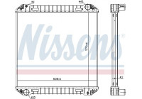 Radiator, engine cooling 623440 Nissens
