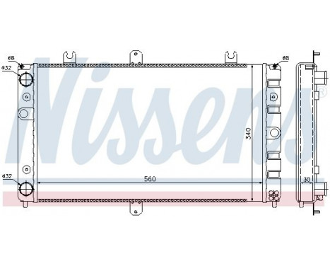 Radiator, engine cooling 623553 Nissens, Image 2