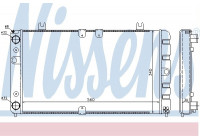 Radiator, engine cooling 623554 Nissens