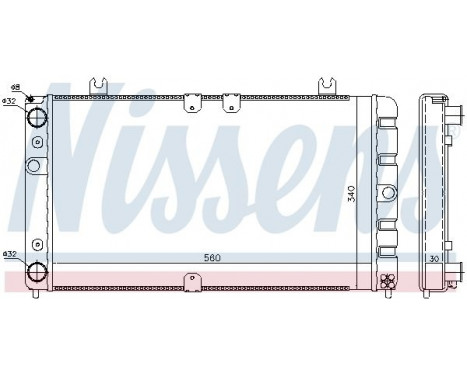 Radiator, engine cooling 623554 Nissens, Image 2