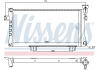 Radiator, engine cooling 623556 Nissens
