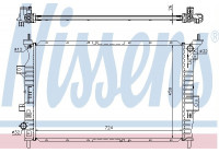 Radiator, engine cooling 62357 Nissens