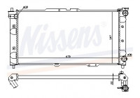 Radiator, engine cooling 62382A Nissens