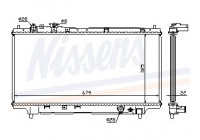 Radiator, engine cooling 62383A Nissens