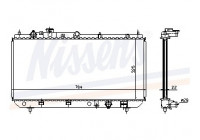 Radiator, engine cooling 62403 Nissens