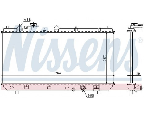 Radiator, engine cooling 62403 Nissens, Image 2
