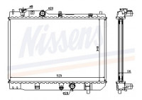 Radiator, engine cooling 62431A Nissens