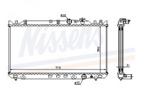Radiator, engine cooling 62434 Nissens