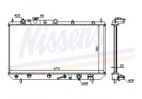 Radiator, engine cooling 625081 Nissens