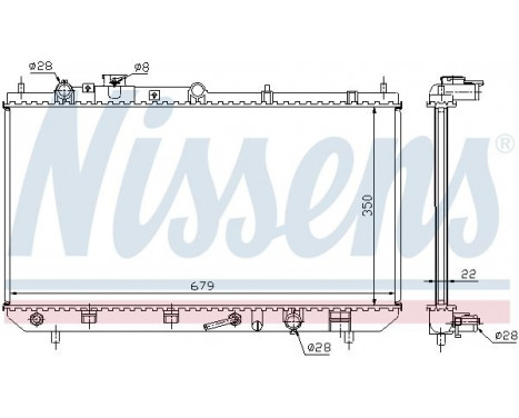 Radiator, engine cooling 625081 Nissens, Image 2