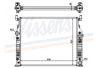 Radiator, engine cooling 62576A Nissens