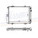 Radiator, engine cooling 62582A Nissens