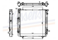 Radiator, engine cooling 62599A Nissens