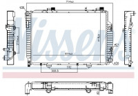 Radiator, engine cooling 62618 Nissens