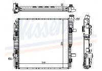 Radiator, engine cooling 62626A Nissens