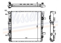 Radiator, engine cooling 62629A Nissens