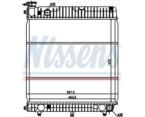 Radiator, engine cooling 62635 Nissens, Image 2