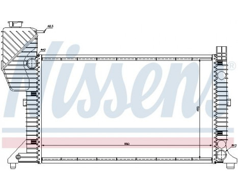 Radiator, engine cooling 62664A Nissens, Image 2