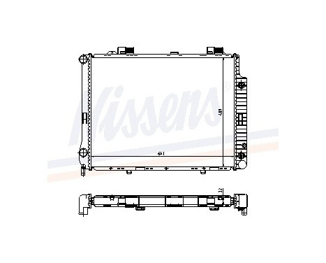 Radiator, engine cooling 62666A Nissens