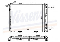 Radiator, engine cooling 62679A Nissens
