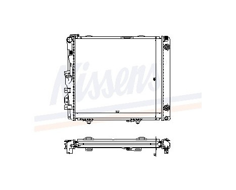 Radiator, engine cooling 62683A Nissens