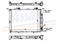 Radiator, engine cooling 62689A Nissens