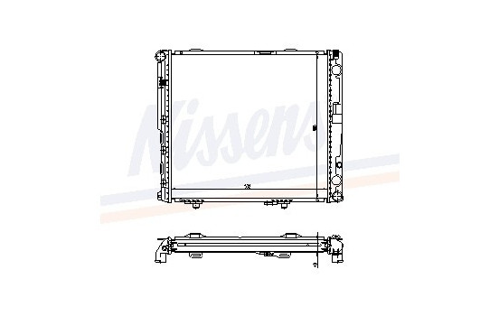 Radiator, engine cooling 62697A Nissens
