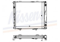 Radiator, engine cooling 62698A Nissens