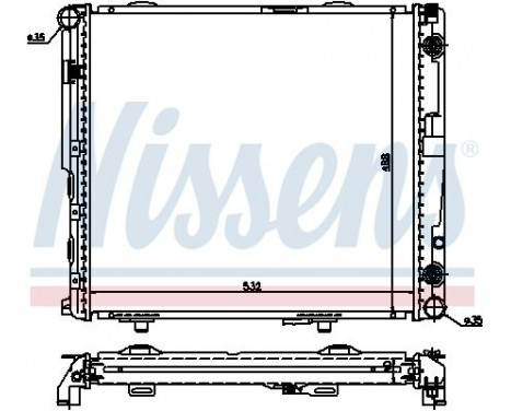 Radiator, engine cooling 62698A Nissens, Image 2