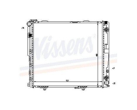 Radiator, engine cooling 62699A Nissens