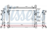 Radiator, engine cooling 627012 Nissens