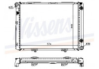 Radiator, engine cooling 62721A Nissens