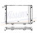 Radiator, engine cooling 62721A Nissens