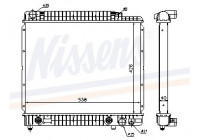 Radiator, engine cooling 62724A Nissens