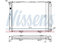 Radiator, engine cooling 62732A Nissens