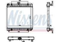 Radiator, engine cooling 62740 Nissens