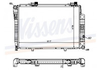 Radiator, engine cooling 62750A Nissens