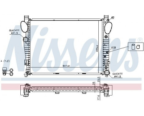 Radiator, engine cooling 62774A Nissens, Image 2