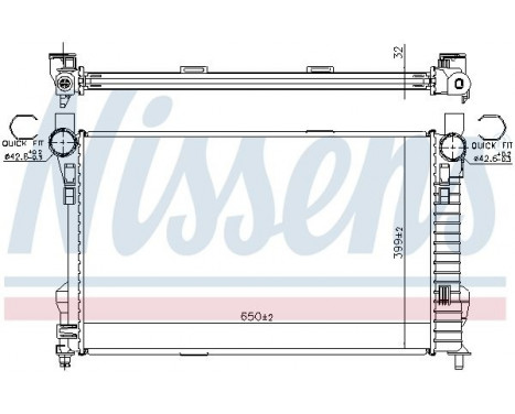 Radiator, engine cooling 62784A Nissens, Image 7