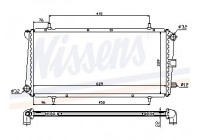 Radiator, engine cooling 62785A Nissens