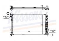 Radiator, engine cooling 62786A Nissens