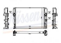 Radiator, engine cooling 62796A Nissens