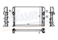 Radiator, engine cooling 62797A Nissens