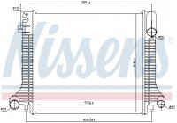 Radiator, engine cooling 62798 Nissens