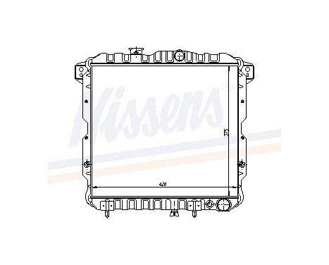 Radiator, engine cooling 62814 Nissens
