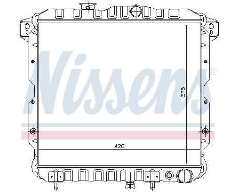 Radiator, engine cooling 62814 Nissens, Image 2