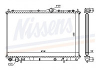 Radiator, engine cooling 62858A Nissens