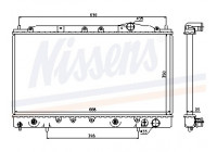 Radiator, engine cooling 62865 Nissens