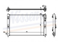 Radiator, engine cooling 628952 Nissens