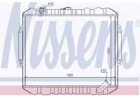 Radiator, engine cooling 628953 Nissens